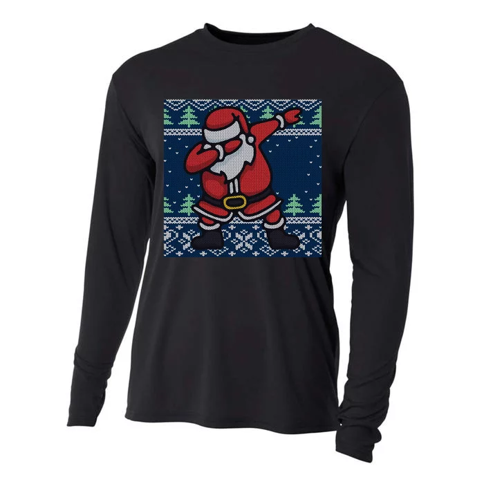 Dabbing Santa Claus Cooling Performance Long Sleeve Crew