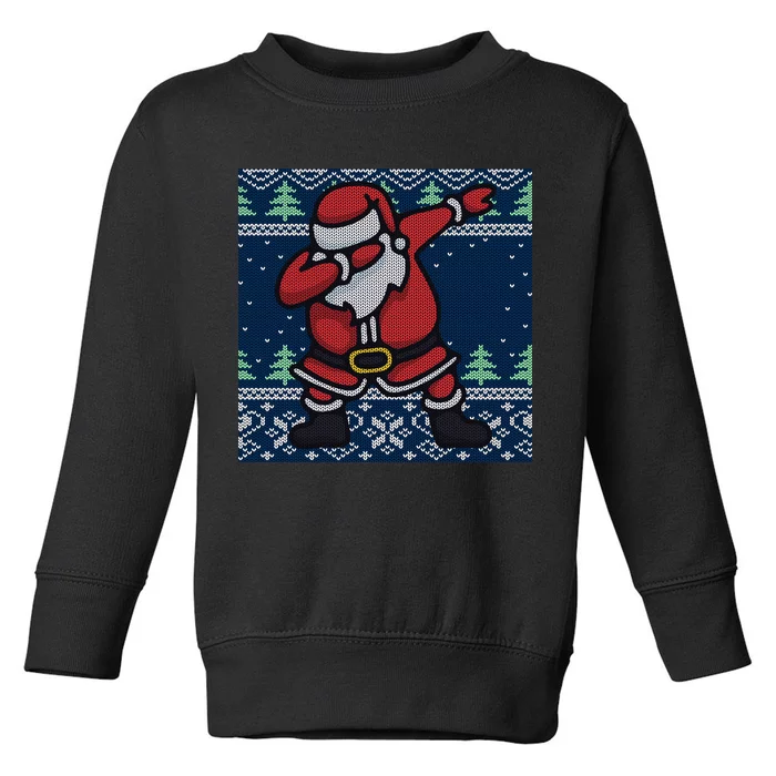 Dabbing Santa Claus Toddler Sweatshirt