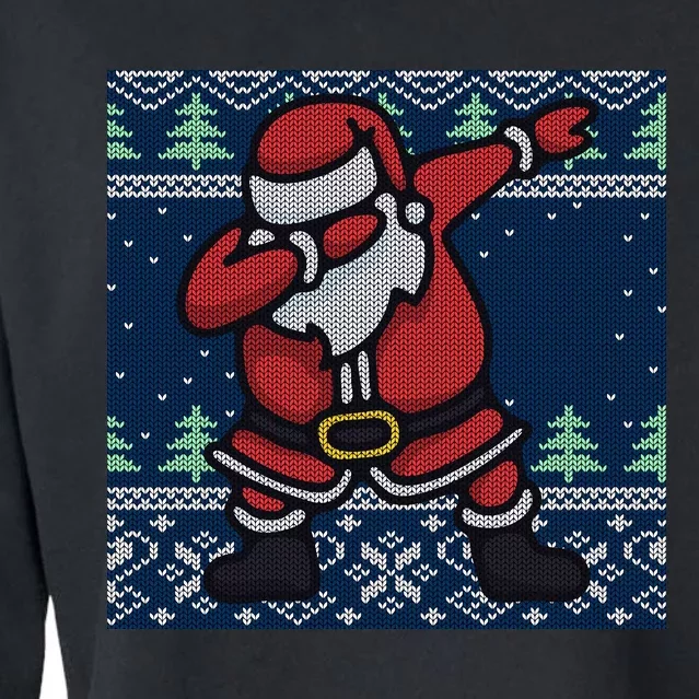 Dabbing Santa Claus Cropped Pullover Crew