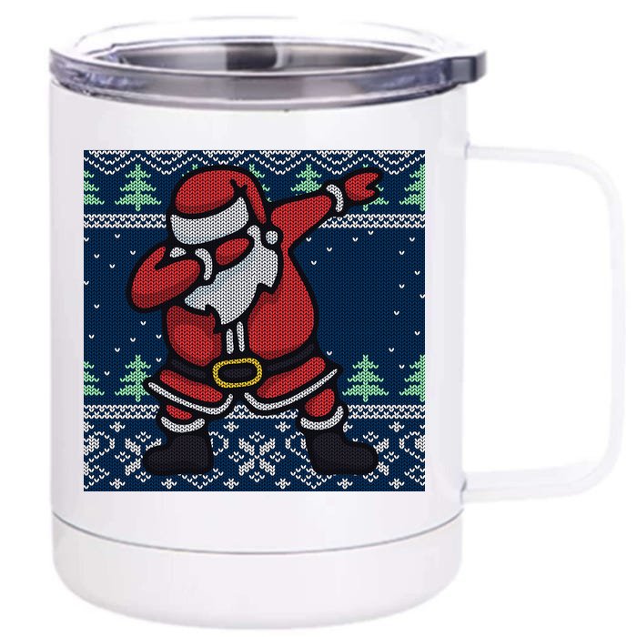 Dabbing Santa Claus Front & Back 12oz Stainless Steel Tumbler Cup