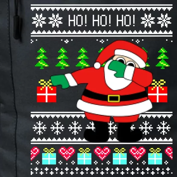 Dabbing Santa Claus Ugly Christmas Sweater Design Daily Commute Backpack