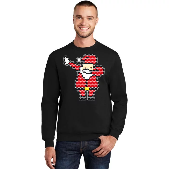 Dabbing Santa Pix-elated Christmas Sweatshirt