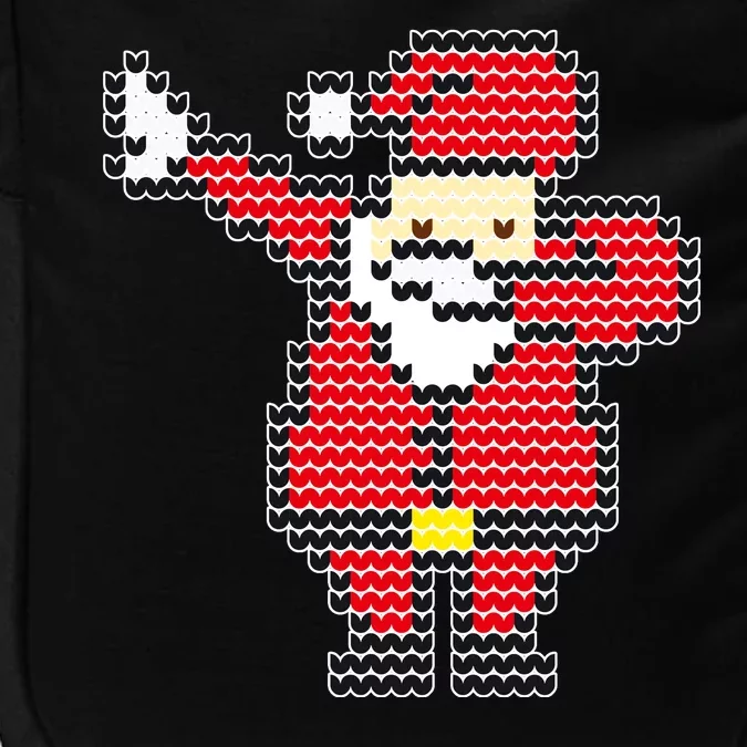 Dabbing Santa Pix-elated Christmas Impact Tech Backpack