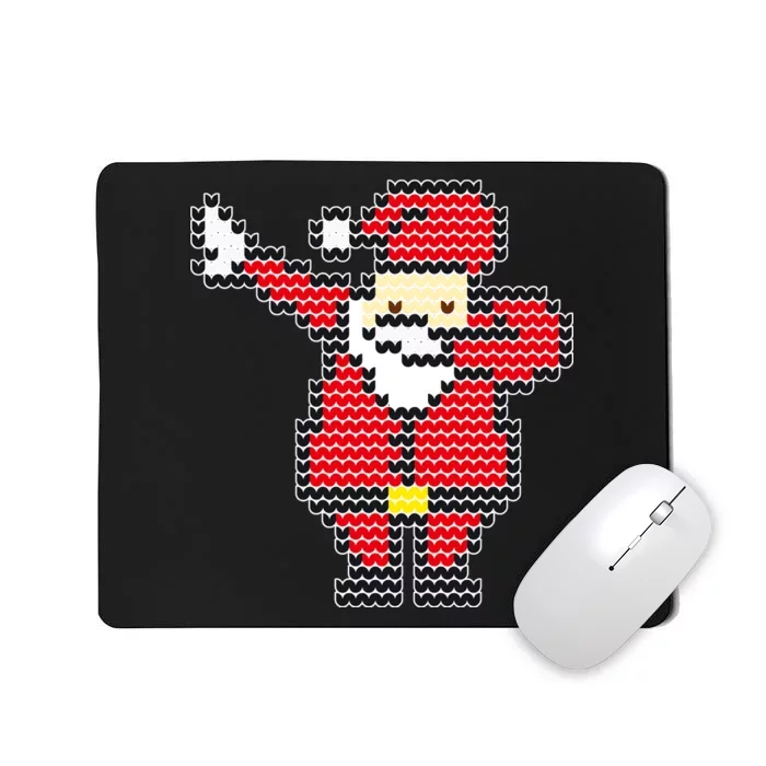 Dabbing Santa Pix-elated Christmas Mousepad