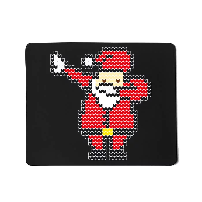 Dabbing Santa Pix-elated Christmas Mousepad