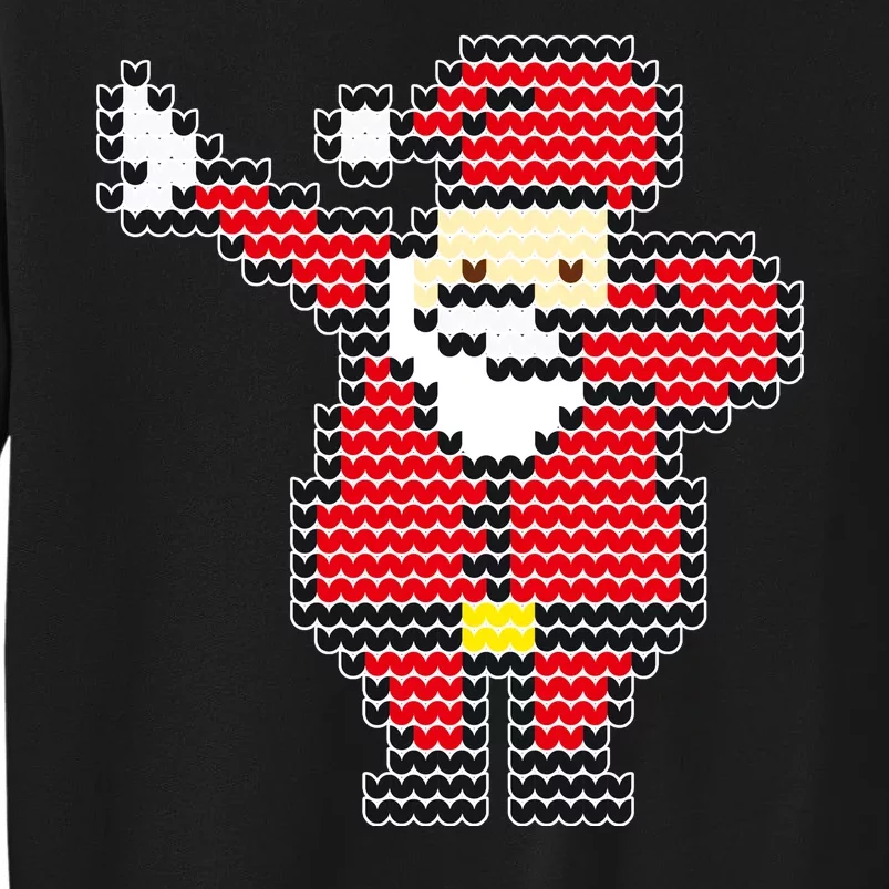 Dabbing Santa Pix-elated Christmas Tall Sweatshirt