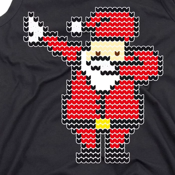 Dabbing Santa Pix-elated Christmas Tank Top