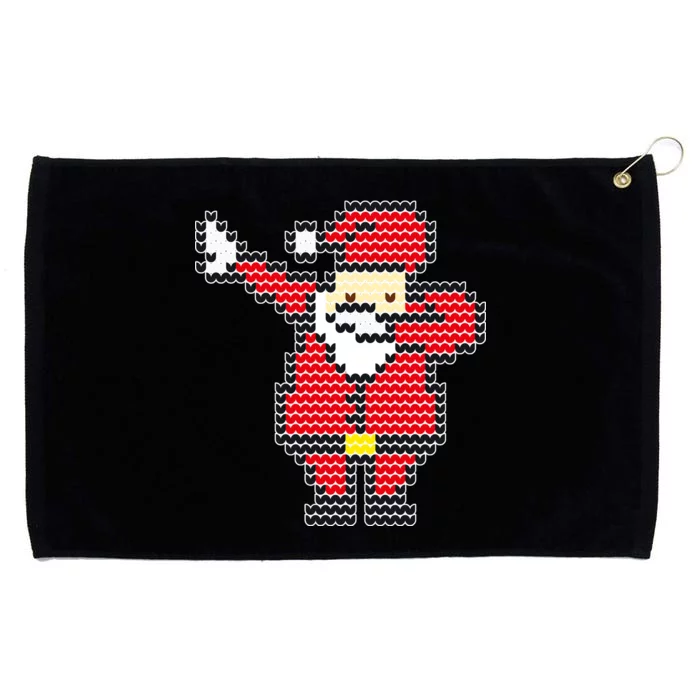 Dabbing Santa Pix-elated Christmas Grommeted Golf Towel