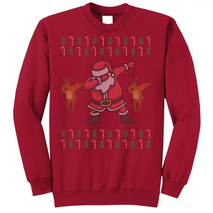 Dabbing Santa Ugly Christmas Tall Sweatshirt