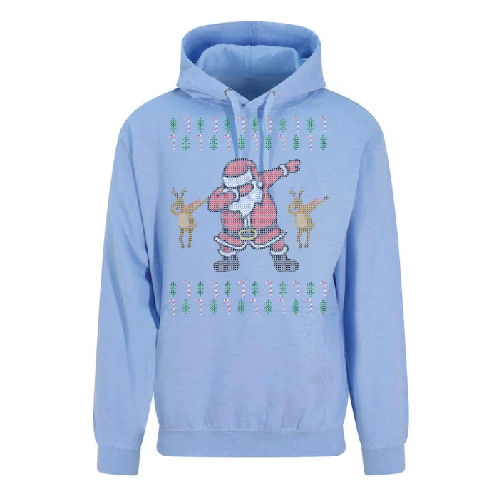 Dabbing Santa Ugly Christmas Unisex Surf Hoodie