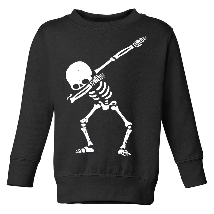 Dabbing Skeleton Dab Toddler Sweatshirt