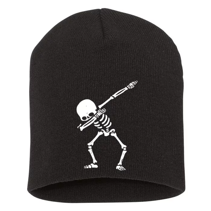 Dabbing Skeleton Dab Short Acrylic Beanie