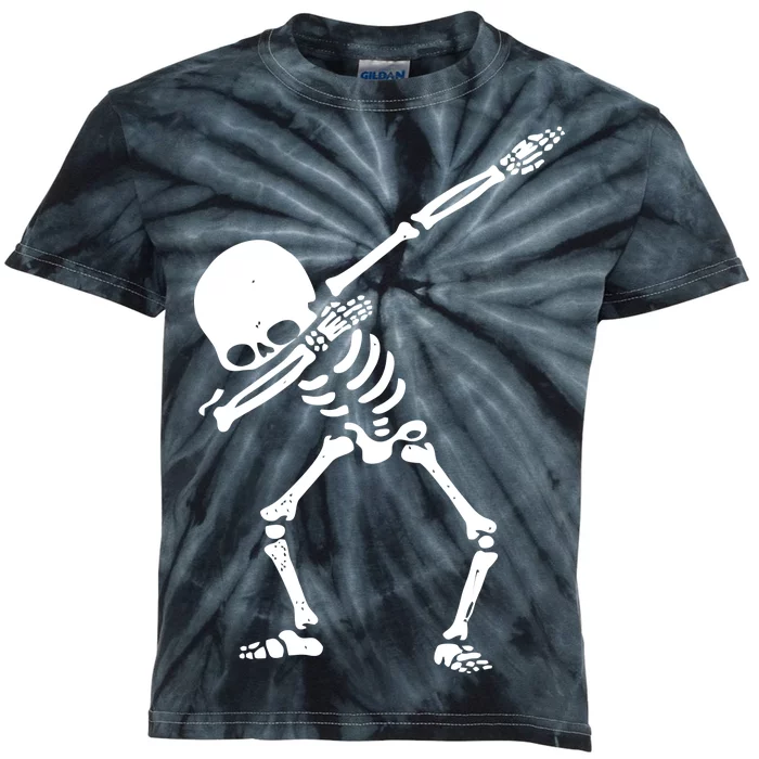 Dabbing Skeleton Dab Kids Tie-Dye T-Shirt