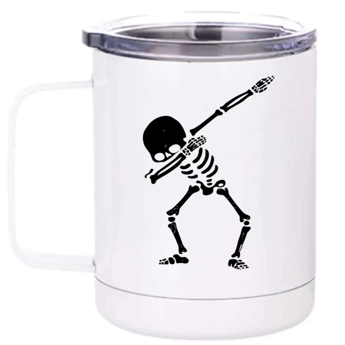 Dabbing Skeleton Dab Front & Back 12oz Stainless Steel Tumbler Cup