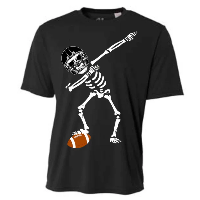 Dabbing Skeleton Football Dab Touchdown TD Cooling Performance Crew T-Shirt