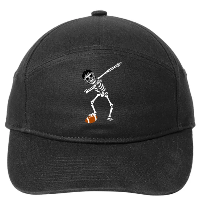 Dabbing Skeleton Football Dab Touchdown TD 7-Panel Snapback Hat