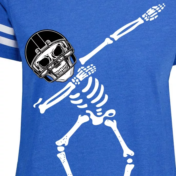 Dabbing Skeleton Football Dab Touchdown TD Enza Ladies Jersey Football T-Shirt