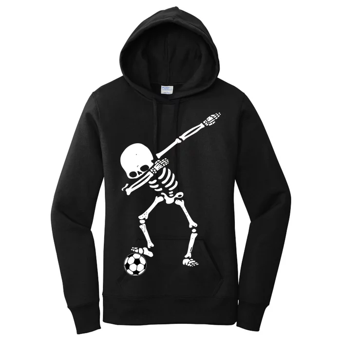 Dabbing Skeleton Soccer Dab Women's Pullover Hoodie