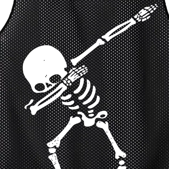 Dabbing Skeleton Soccer Dab Mesh Reversible Basketball Jersey Tank