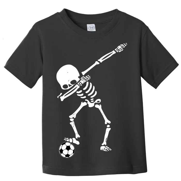 Dabbing Skeleton Soccer Dab Toddler T-Shirt