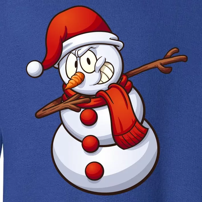 Dabbing Snowman Toddler Sweatshirt