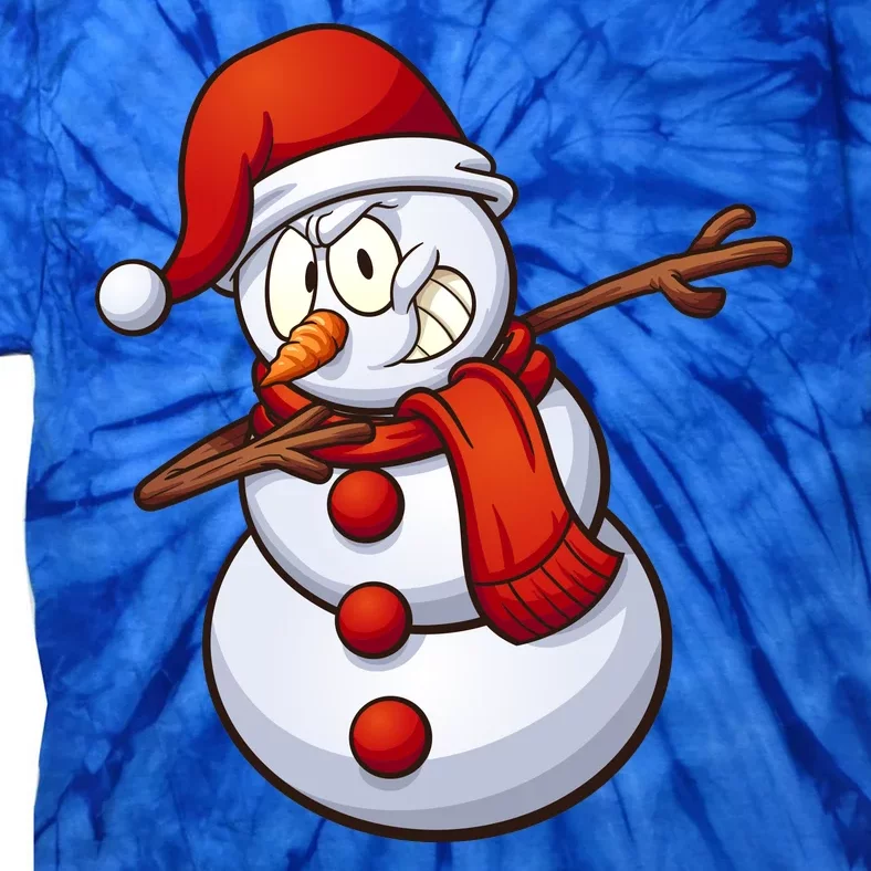 Dabbing Snowman Tie-Dye T-Shirt