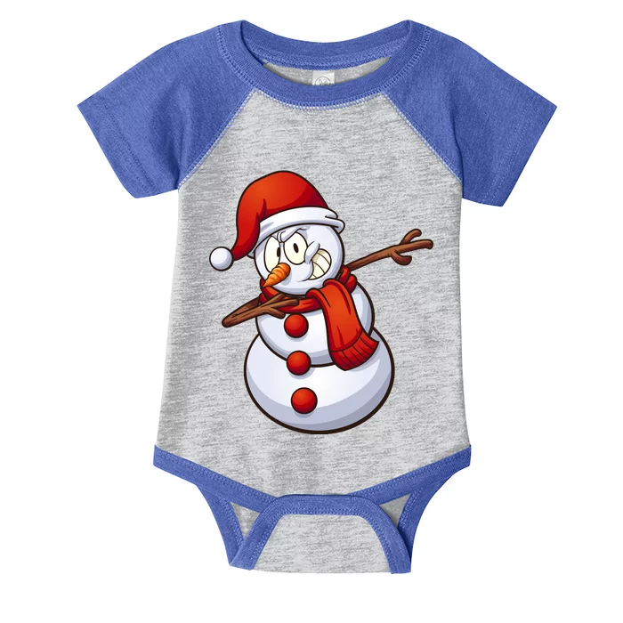 Dabbing Snowman Infant Baby Jersey Bodysuit