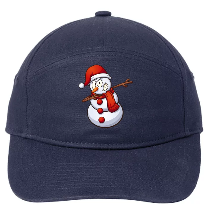 Dabbing Snowman 7-Panel Snapback Hat