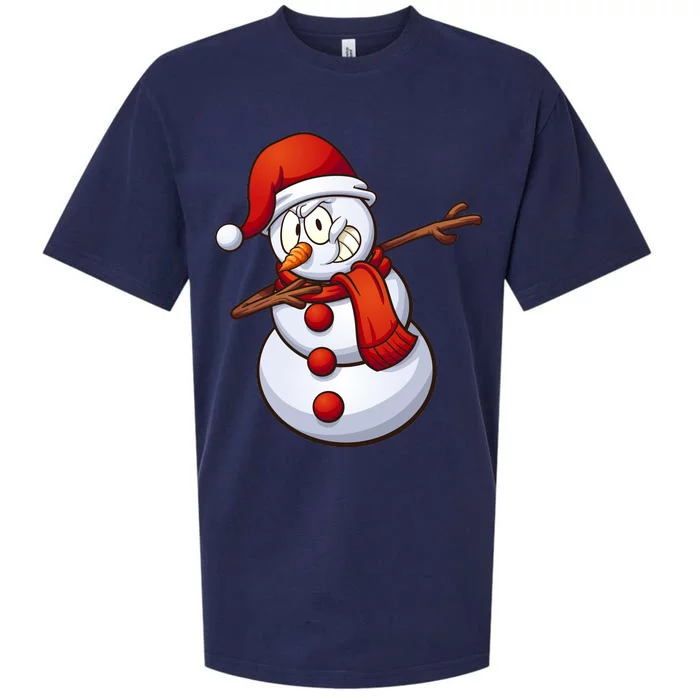 Dabbing Snowman Sueded Cloud Jersey T-Shirt