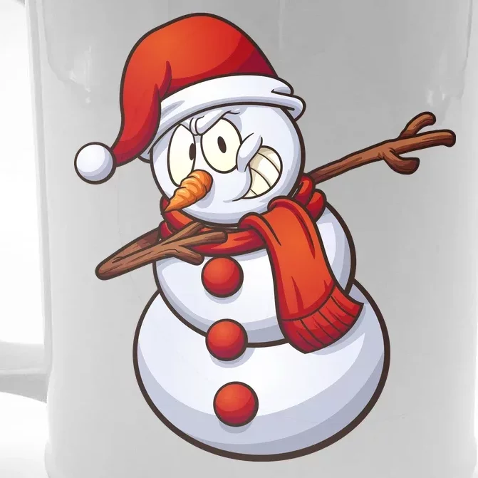 Dabbing Snowman Front & Back Beer Stein