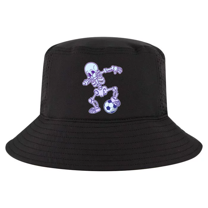 Dabbing Soccer Skeleton Cool Comfort Performance Bucket Hat