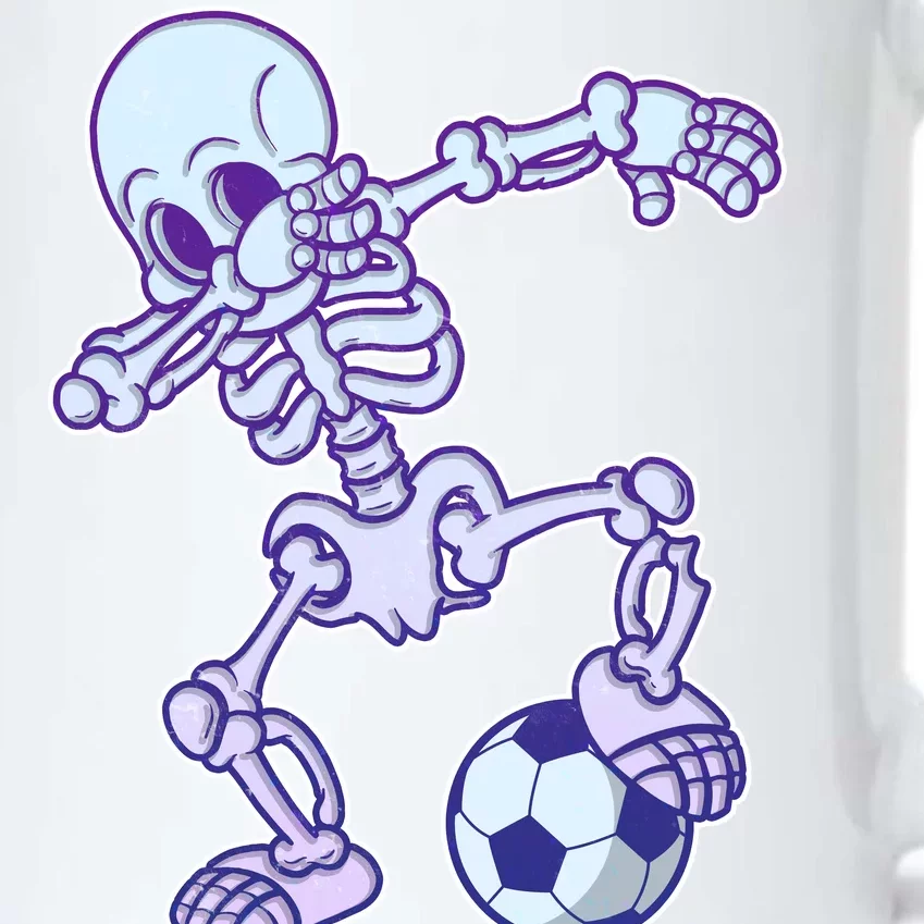 Dabbing Soccer Skeleton Black Color Changing Mug