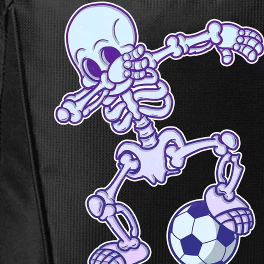 Dabbing Soccer Skeleton City Backpack