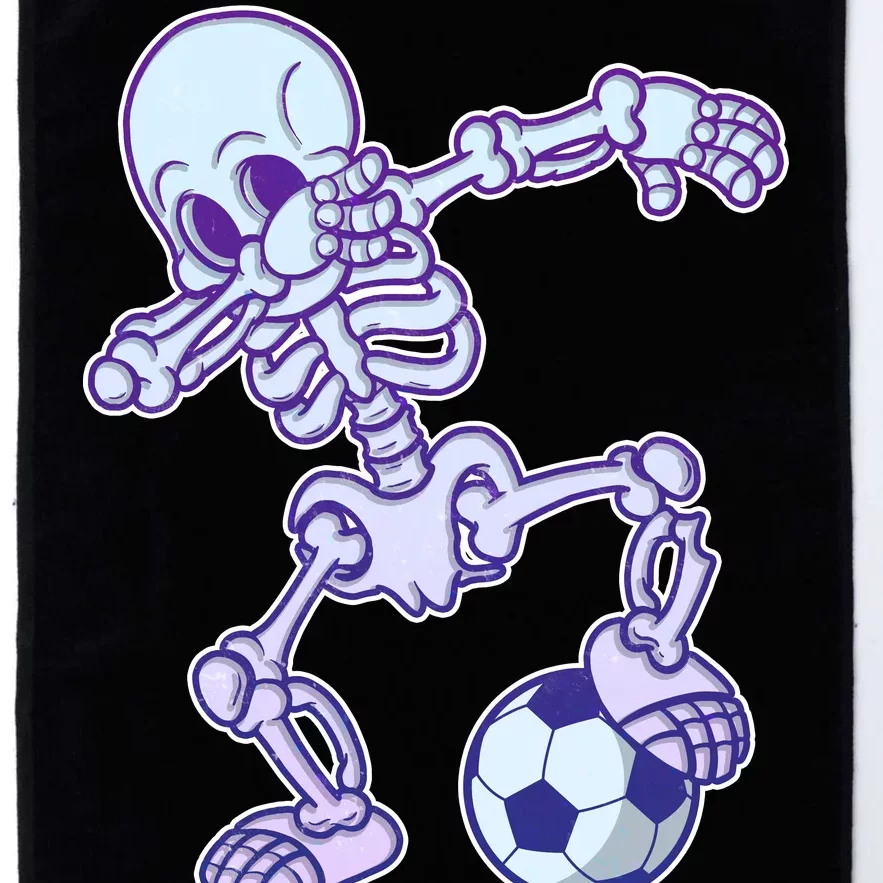 Dabbing Soccer Skeleton Platinum Collection Golf Towel