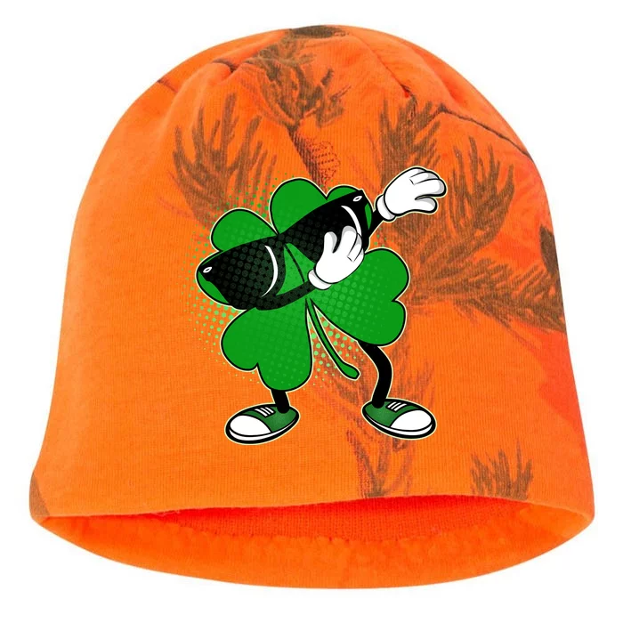 Dabbing St. Patrick's Day Shamrock Kati - Camo Knit Beanie