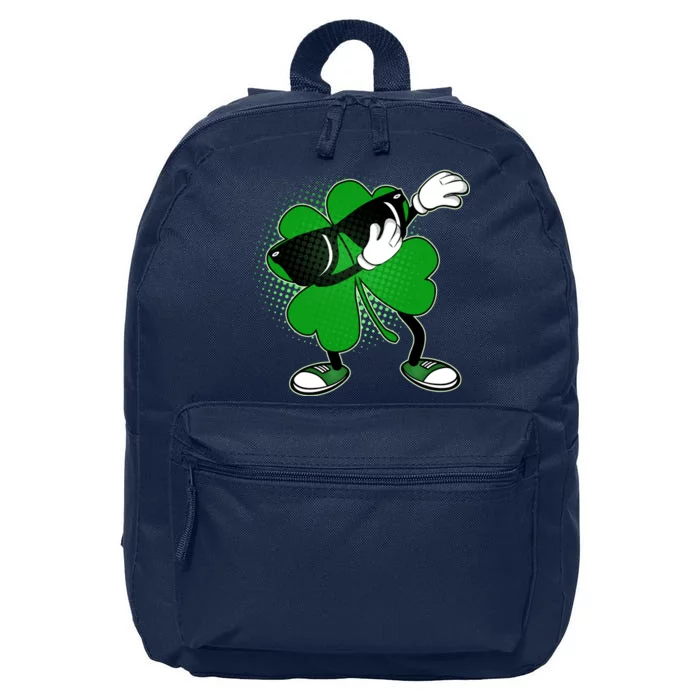 Dabbing St. Patrick's Day Shamrock 16 in Basic Backpack