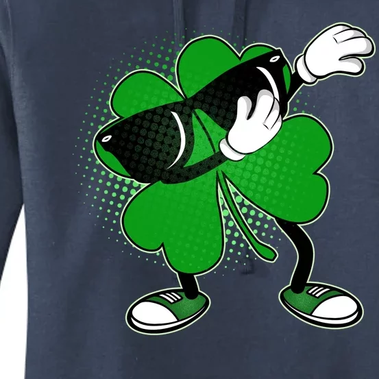 Dabbing St. Patrick's Day Shamrock Women's Pullover Hoodie