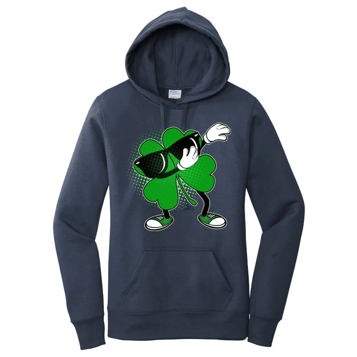 Dabbing St. Patrick's Day Shamrock Women's Pullover Hoodie