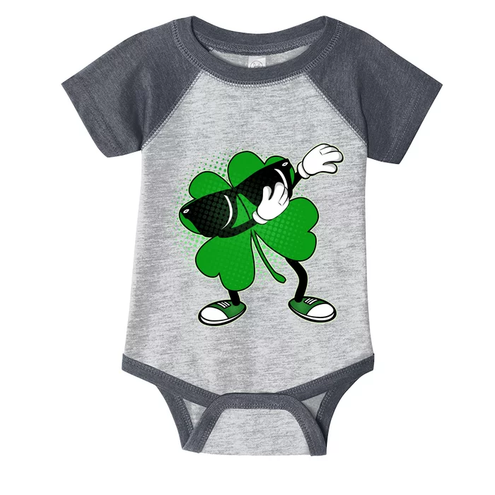 Dabbing St. Patrick's Day Shamrock Infant Baby Jersey Bodysuit