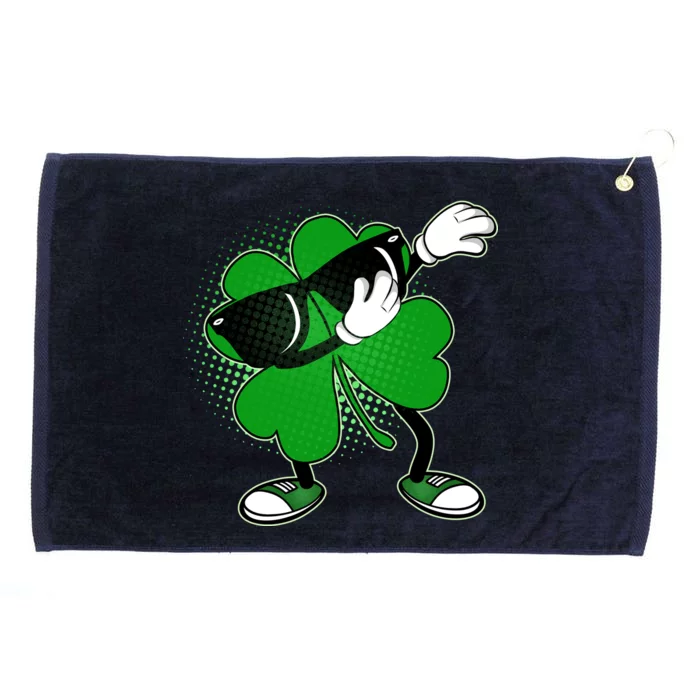 Dabbing St. Patrick's Day Shamrock Grommeted Golf Towel