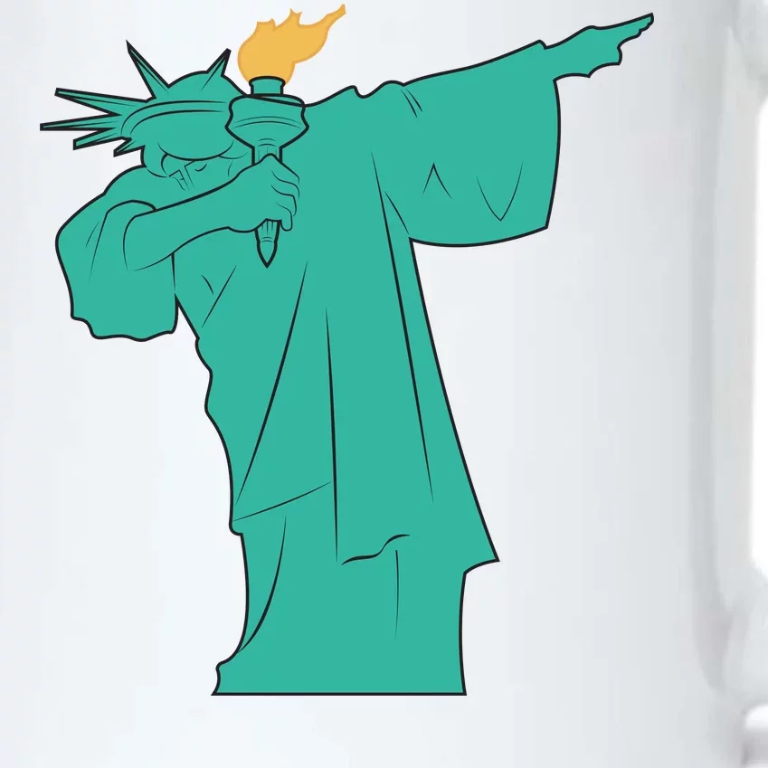 Dabbing Statue Of Liberty Black Color Changing Mug