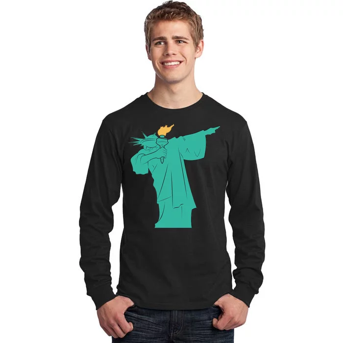 Dabbing Statue Of Liberty Tall Long Sleeve T-Shirt