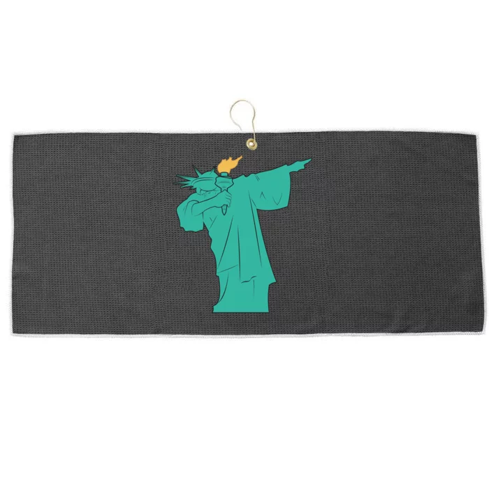 Dabbing Statue Of Liberty Large Microfiber Waffle Golf Towel