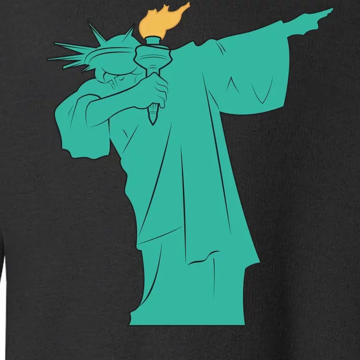 Dabbing Statue Of Liberty Toddler Sweatshirt