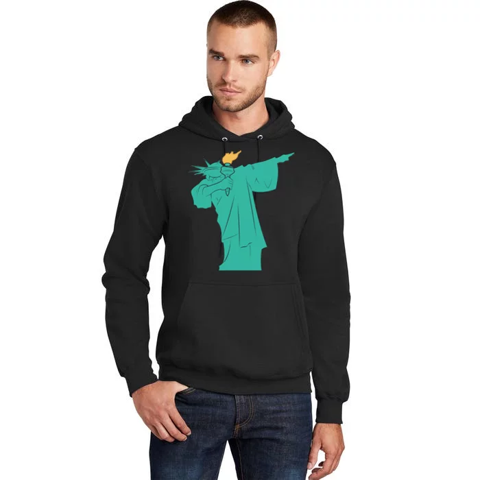 Dabbing Statue Of Liberty Tall Hoodie