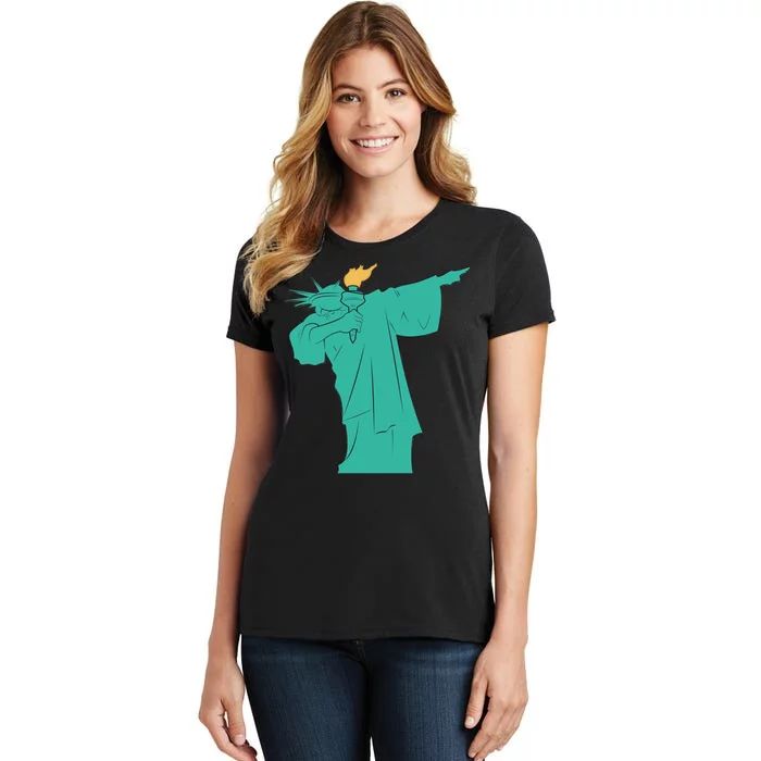 Dabbing Statue Of Liberty Women's T-Shirt