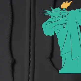 Dabbing Statue Of Liberty Full Zip Hoodie