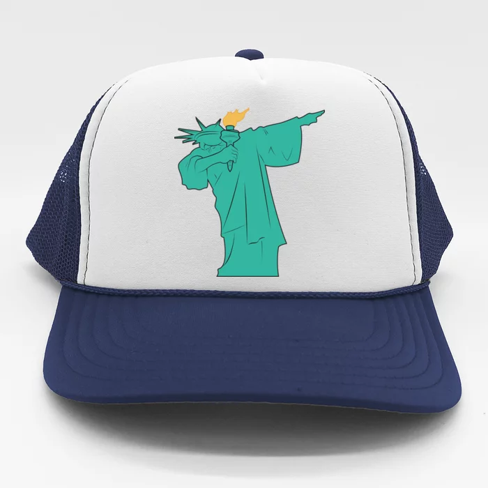 Dabbing Statue Of Liberty Trucker Hat