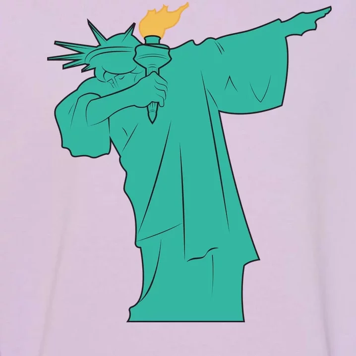 Dabbing Statue Of Liberty Garment-Dyed Sweatshirt