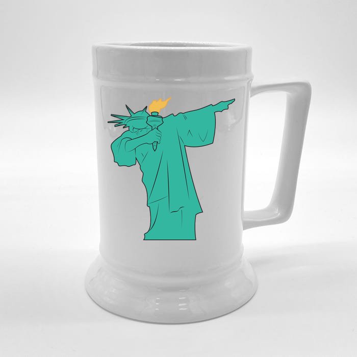 Dabbing Statue Of Liberty Front & Back Beer Stein